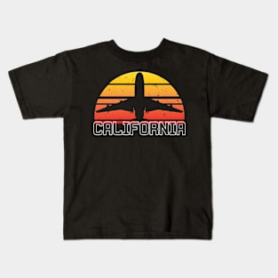 Retro California Sunset Kids T-Shirt